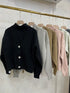 Winter High Neck Tops With Cardigan Sets